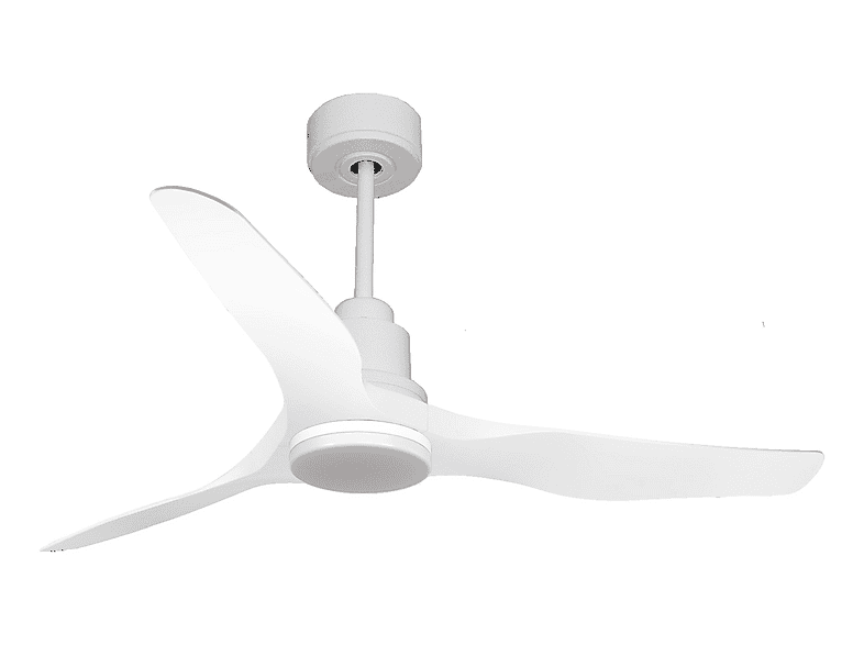 Ventilador de techo - PURLINE ThassosD127C04LED64453, 18 W, 6 velocidades, Blanco