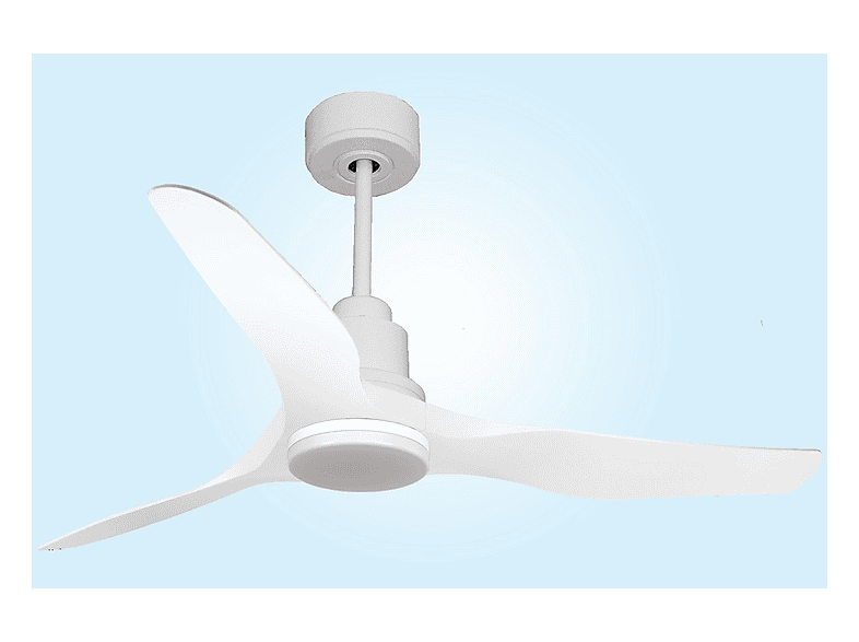 Ventilador de techo - PURLINE ThassosD127C04LED64453, 18 W, 6 velocidades, Blanco — foto 7
