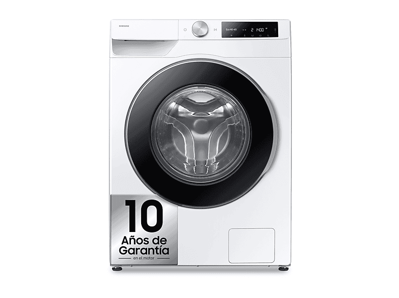 Lavadora carga frontal - Samsung WW90DG6U85LEU3, 9 kg, 1400 rpm, Autodosificación, AI EcoBubble™, AI Wash, Blanco