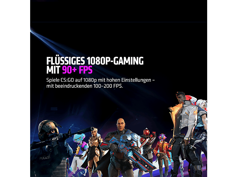 Pack PC gaming - BEASTCOM Q3 Essential Gaming, AMD Ryzen™ 5 3400G, 16 GB RAM, 512 GB SSD, Radeon™ RX Vega 11, Windows 11 Home, Monitor 24 " Full-HD, Negro (Ref. 137729085) — foto 8