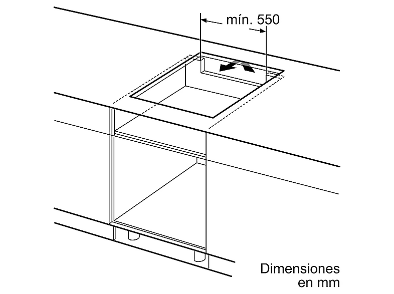 Placa inducción - Bosch PID631HC1E, Serie 6, 3 Zonas, Zona extensible 32 cm, Home Connect, Control DirectSelect, 60 cm, Negro — foto 7