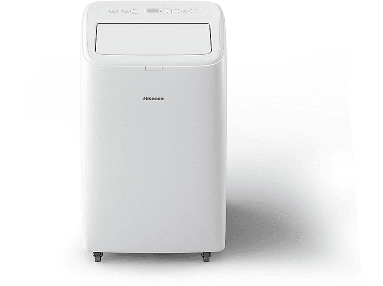 Aire acondicionado portátil - HISENSE APH12QC, 12000 fg/h, 3 velocidades, 24 m², 64 dB(A), Blanco