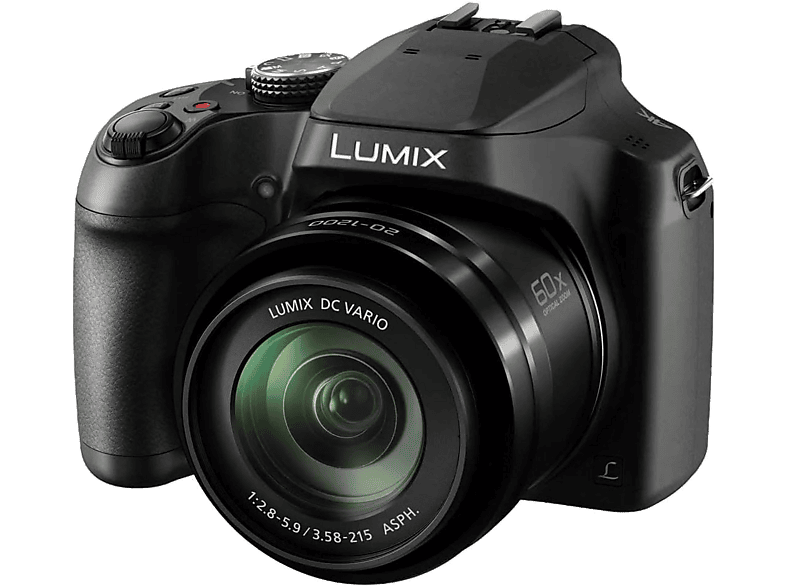 Cámara bridge - Panasonic DC-FZ82DE-K, 18.1 megapixel, 3840 x 2160 píxeles, Zoom 60x, Negro