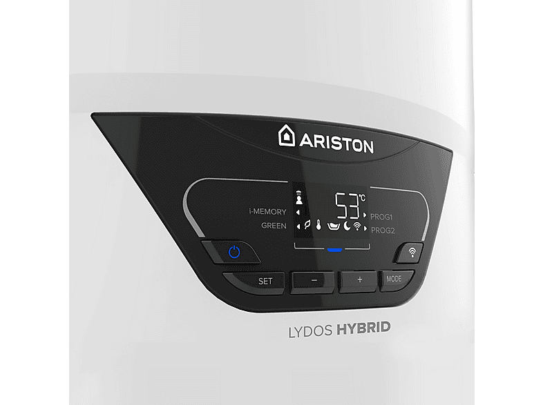 Termo eléctrico  - LYDOS HYBRID 80L + INSTAFIX ARISTON, 80 l, Blanco — foto 3