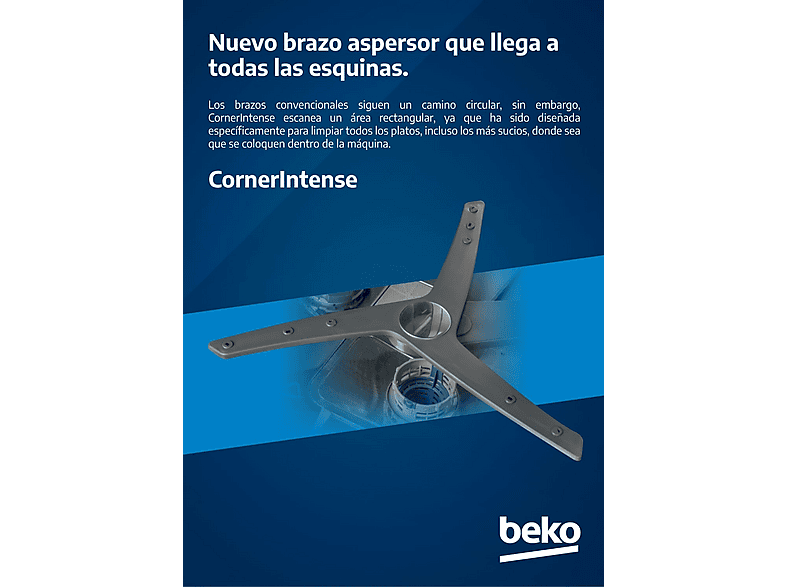 Lavavajillas - Beko BDFN36650XC, 16 Servicios, 11 Programas, 60 cm, Tercera bandeja, CornerIntense, DeepWash, Inox — foto 14
