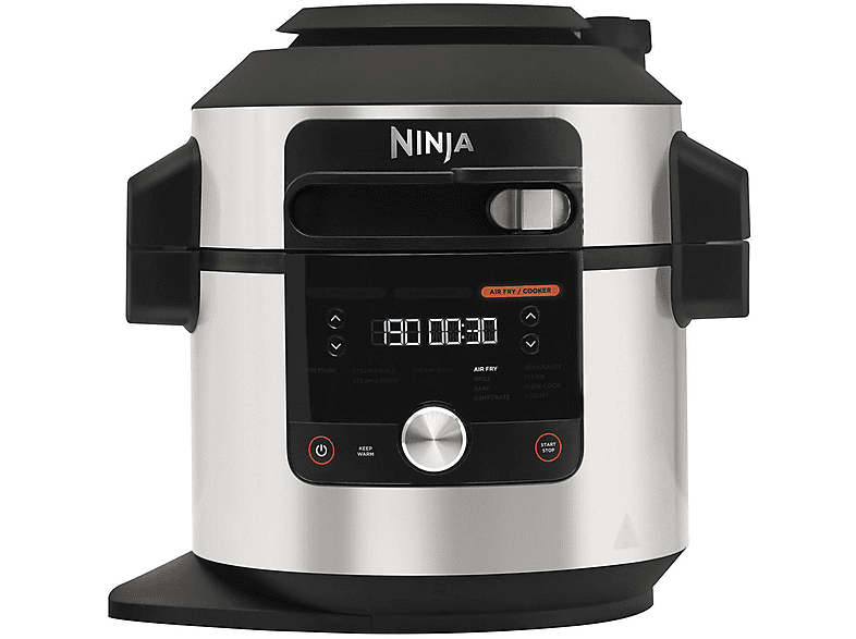 Olla eléctrica - NINJA OL650EU OLLA ELECTRICA MULTIFUNCION 7,5L SMARTLID, 1760 W, 0 l, Acero inoxidable/Negro