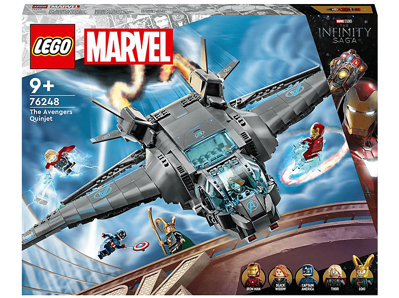 Juego de construcción - LEGO Set de juguetes de construcción LEGO® Marvel 76248 Quinjet de los Vengadores (795 piezas), edad recomendada: 9 año(s), 795 piezas — foto 2