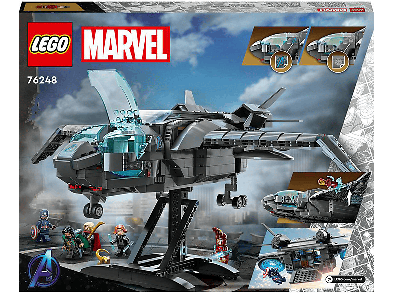 Juego de construcción - LEGO Set de juguetes de construcción LEGO® Marvel 76248 Quinjet de los Vengadores (795 piezas), edad recomendada: 9 año(s), 795 piezas — foto 3