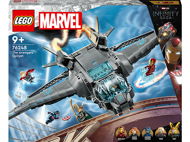 Juego de construcción - LEGO Set de juguetes de construcción LEGO® Marvel 76248 Quinjet de los Vengadores (795 piezas), edad recomendada: 9 año(s), 795 piezas — foto 4