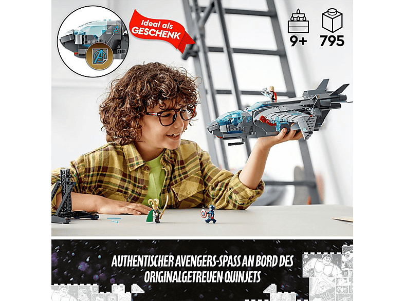 Juego de construcción - LEGO Set de juguetes de construcción LEGO® Marvel 76248 Quinjet de los Vengadores (795 piezas), edad recomendada: 9 año(s), 795 piezas — foto 7