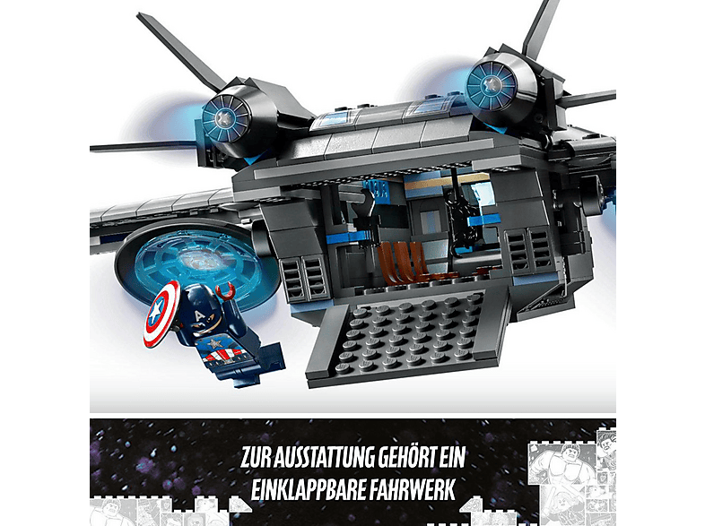 Juego de construcción - LEGO Set de juguetes de construcción LEGO® Marvel 76248 Quinjet de los Vengadores (795 piezas), edad recomendada: 9 año(s), 795 piezas — foto 8
