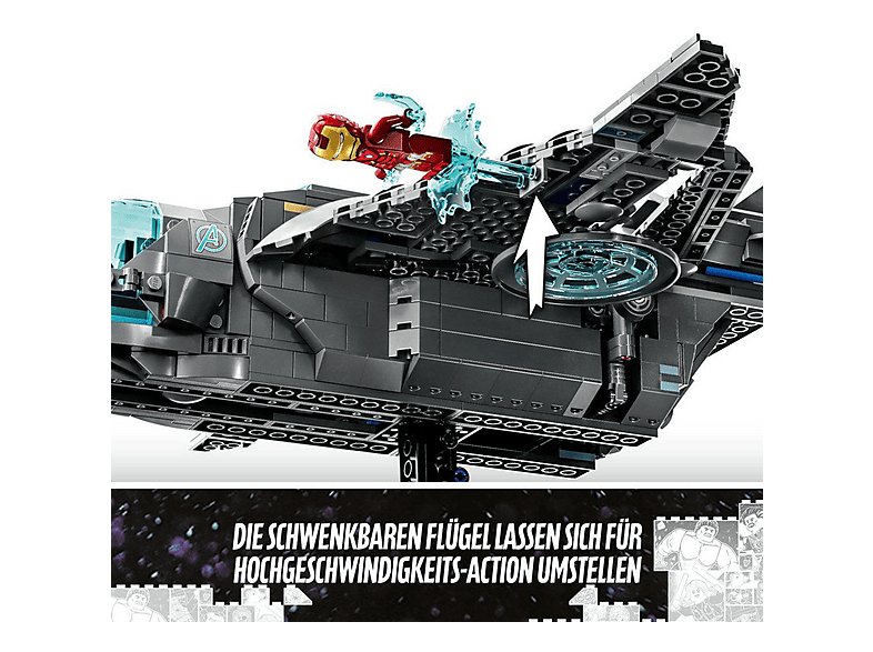 Juego de construcción - LEGO Set de juguetes de construcción LEGO® Marvel 76248 Quinjet de los Vengadores (795 piezas), edad recomendada: 9 año(s), 795 piezas — foto 9