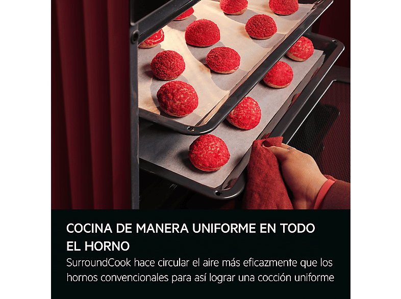 Horno - AEG GU5PB41WSK, Independiente, Pirolítico, 72 l, 59,4 cm, Negro — foto 7