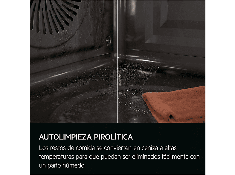 Horno - AEG GU5PB41WSK, Independiente, Pirolítico, 72 l, 59,4 cm, Negro — foto 8