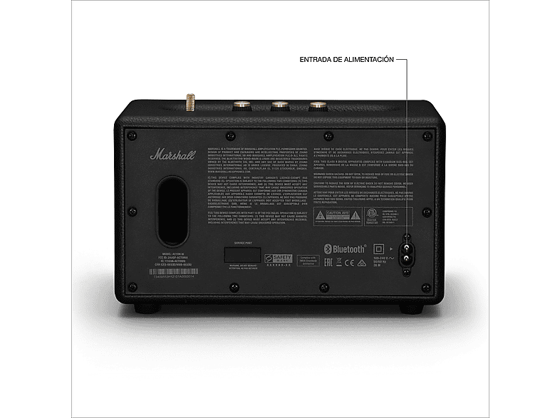Altavoz bluetooth - Marshall Acton III, 30 W, Bluetooth 5.2, Negro — foto 4