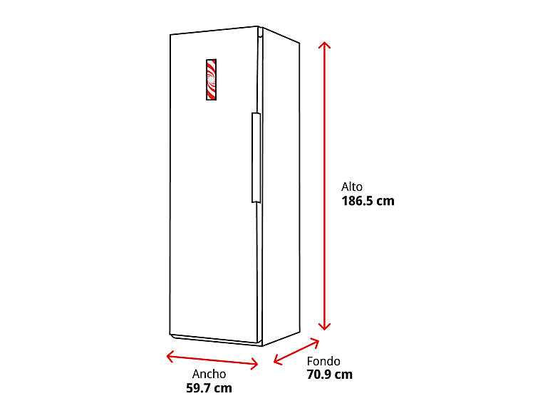 Frigorífico combi - Beko B1RMLNE444W, NoFrost, 186.5 cm, 365 l, Blanco — foto 2