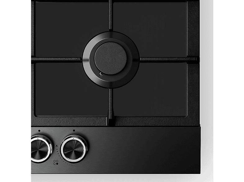 Placa de gas - KLARSTEIN Verosteel, 4 zonas, 58,40 cm, Negro — foto 4