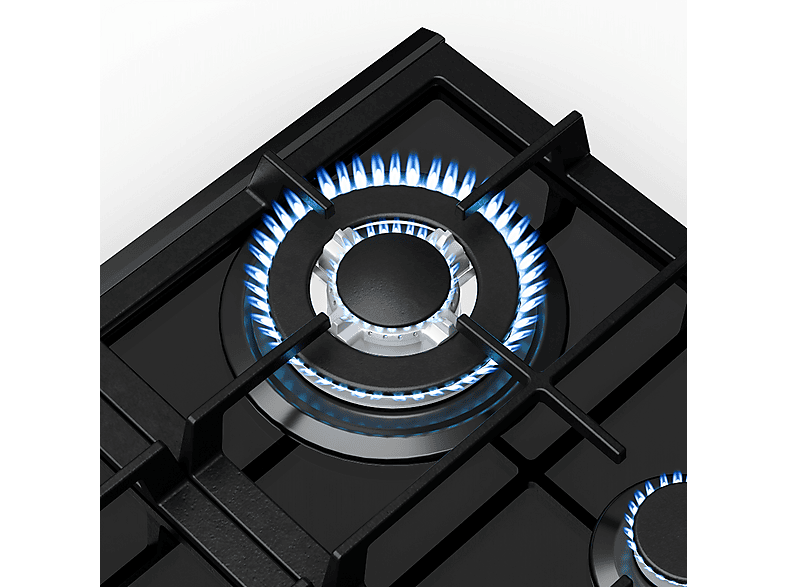 Placa de gas - KLARSTEIN Verosteel, 4 zonas, 58,40 cm, Negro — foto 6