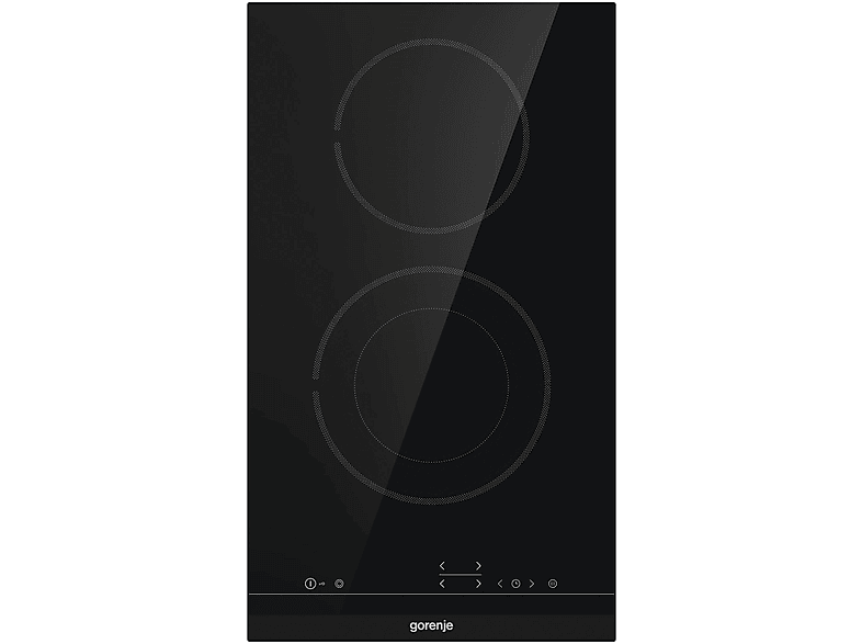 Placa de vitrocerámica - GORENJE ECT322BCSC, 2 zonas, 300 mm, Negro