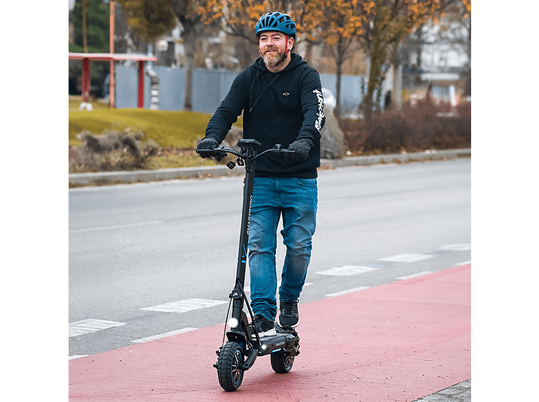 Patinete eléctrico - SMARTGYRO CROSSOVER DUAL MAX LR, Pot. máx. 1000 W, Carga máx. 140 kg, 70 km autonomía, 18,000 mAh, Negro — foto 7