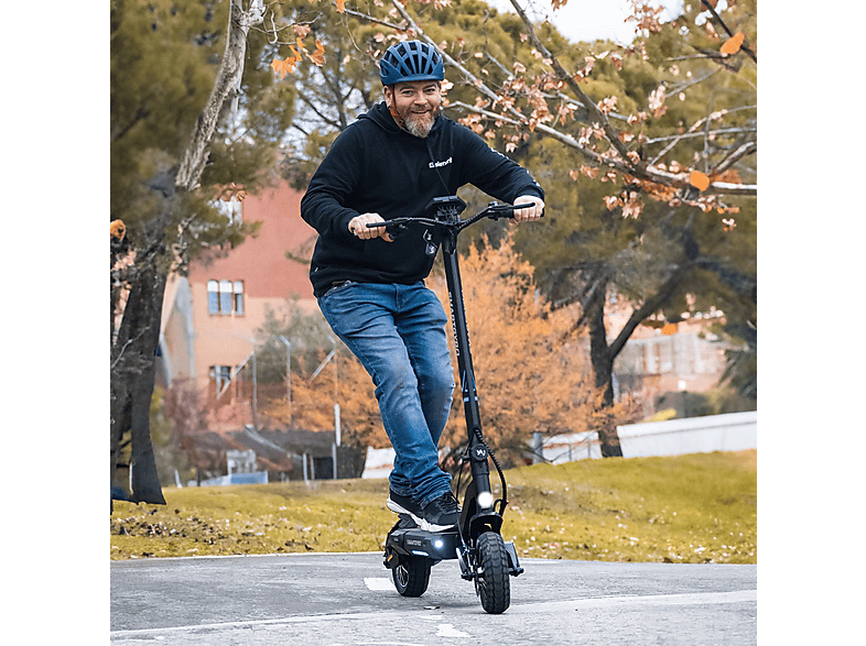 Patinete eléctrico - SMARTGYRO CROSSOVER DUAL MAX LR, Pot. máx. 1000 W, Carga máx. 140 kg, 70 km autonomía, 18,000 mAh, Negro — foto 8