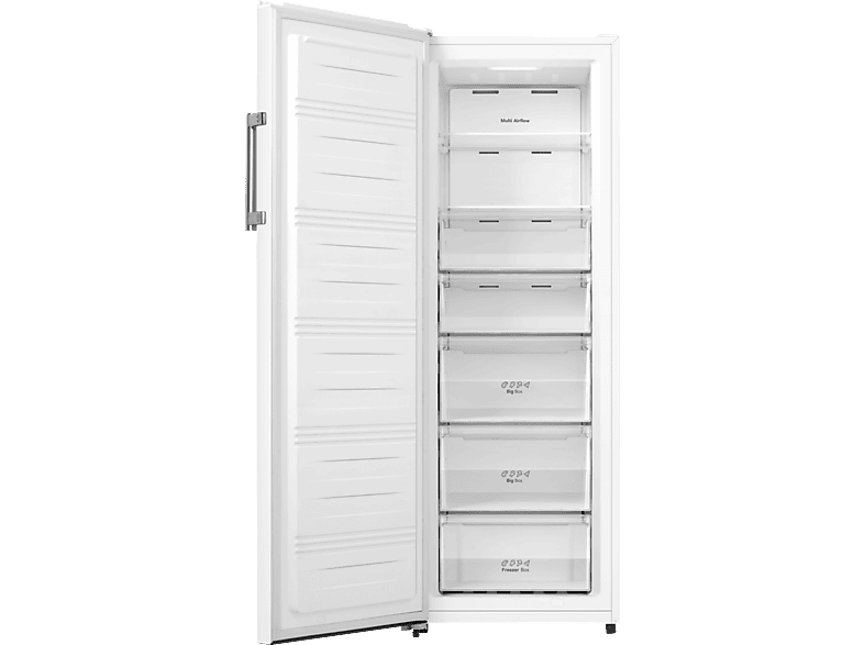 Congelador vertical - Infiniton CV-240L72WEC, 240 l, 172 cm, 37 dB(A), 4 Estrellas, Fast Freezing, Blanco
