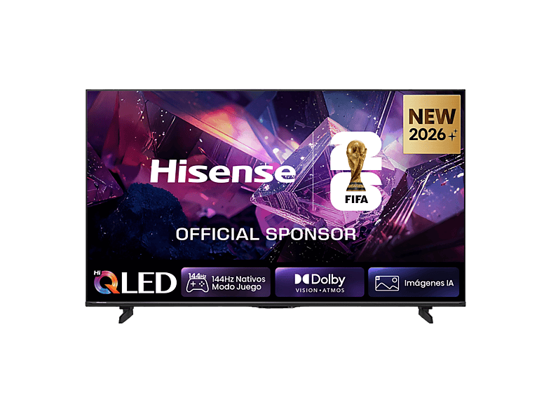 TV QLED 75" - Hisense 75E7S PRO, QLED 4K, 144Hz Nativos, Smooth Motion IA, HDR10+Gaming, Negro