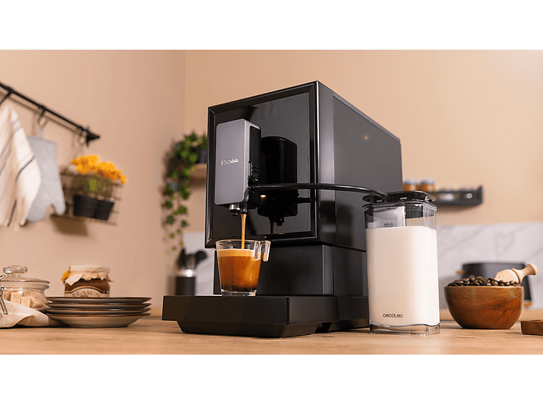Cafetera superautomática - CECOTEC Cremmaet Latte, 19 bar, 1470 W, 1 tazas, Negro — foto 8