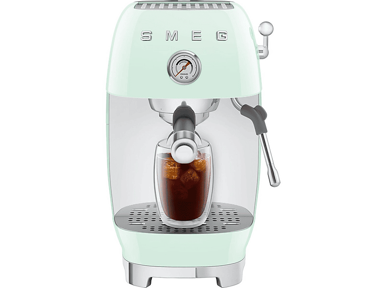 Cafetera espresso - SMEG  ECF03PGEU, 15 bar, 1650 W, Verde pastel — foto 5