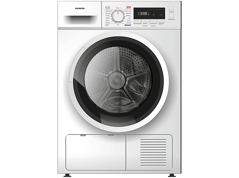 Secadoras condensación - INFINITON SD-A82I/SD-C8B, 8 kg, 16 programas, Blanco — foto 1