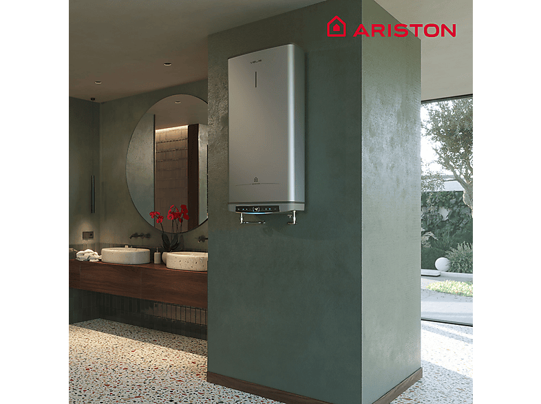 Termo Eléctrico  - VELIS TECH DRY WIFI 80 ES EU + INSTAFIX ARISTON, 80 l, Gris — foto 7