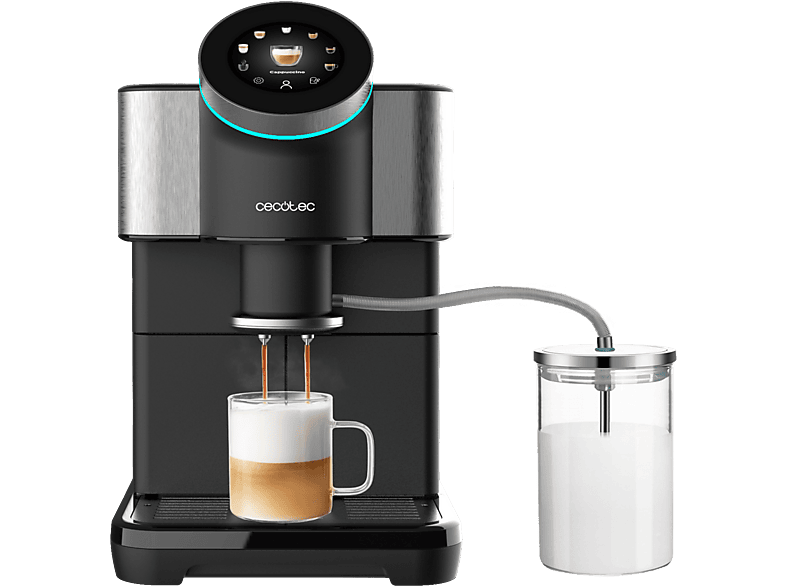 Cafetera superautomática - CECOTEC Cremmaet Spin, 19 bar, 1450 W, 600 ml, 2 tazas, Black — foto 2