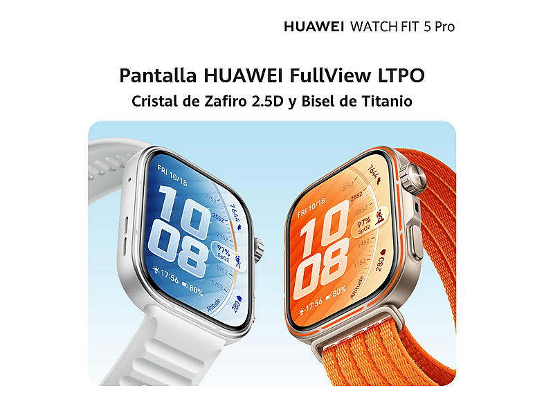 Smartwatch - Huawei Watch Fit 5 Pro, 48.77 mm, Correa 20 mm, 7 días Autonomía en Uso Típico, Pantalla AMOLED 1.92", Negro — foto 9