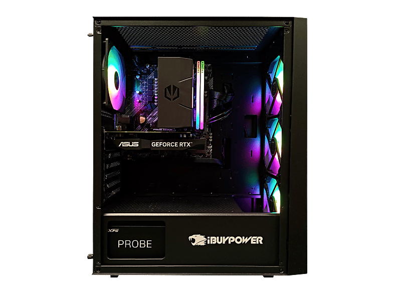 PC Gaming - IBUYPOWER Fighter Striker X Plus, Ryzen 7 5700X, 32 GB RAM, 1 TB SSD, GeForce RTX™ 5060, Windows 11 Pro, Negro — foto 2