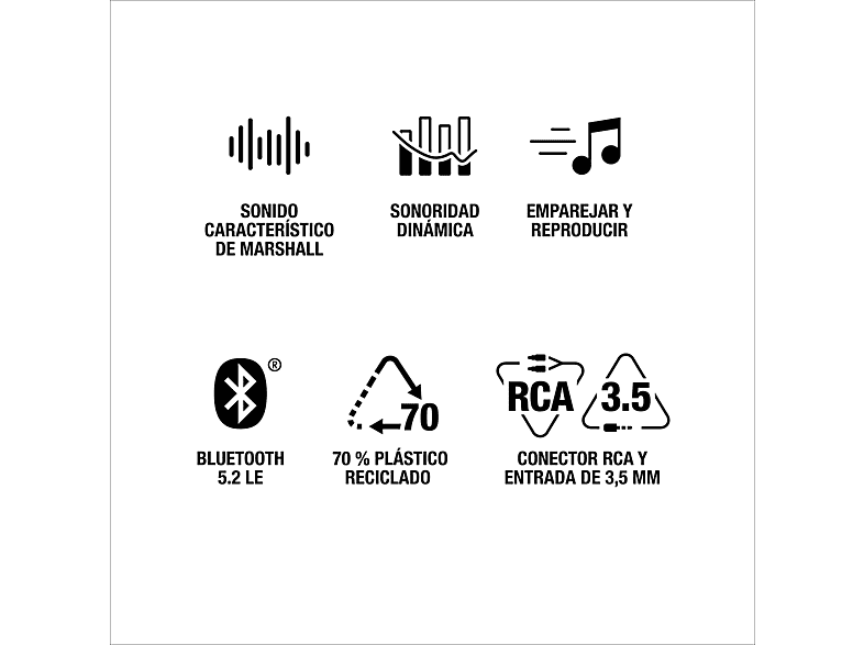 Altavoz bluetooth - Marshall Stanmore III, 50 W, Bluetooth 5.2, Negro — foto 10