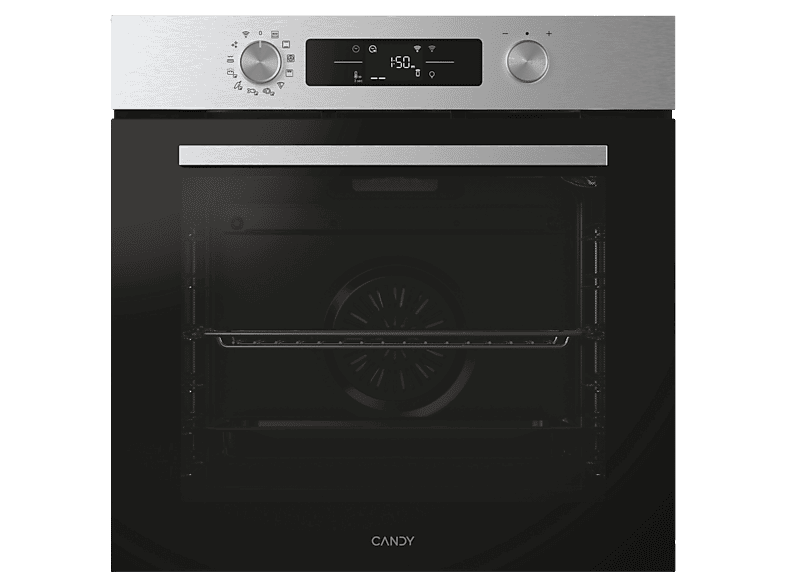 Horno - Candy  CA6 N5B3EYTX, Multifunción, Aqualisis + Pyrolysis, 78 l, 59.5 cm, Inox