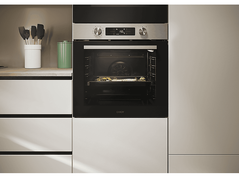 Horno - Candy  CA6 N5B3EYTX, Multifunción, Aqualisis + Pyrolysis, 78 l, 59.5 cm, Inox — foto 8