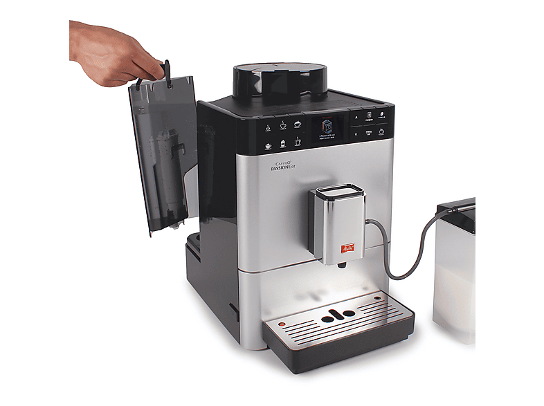 Cafetera express - MELITTA F53/1-101, 15 bar, 1450 W, 1 l, 2 tazas, Plata — foto 8