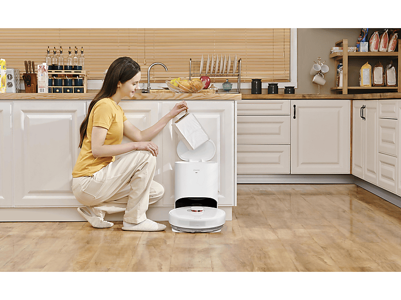 Robot aspirador - DREAME RLS3D D10 PLUS, 4000 W, Potencia de succión 4 kPa, Depósito 0,4 l, Autonomía 2 h y 50 min, Blanco — foto 8