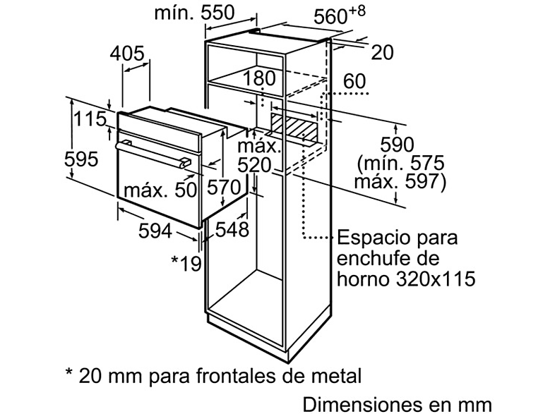Horno - Balay 3HB2010B0, Multifunción, 60 cm, 66 L, Acero — foto 9