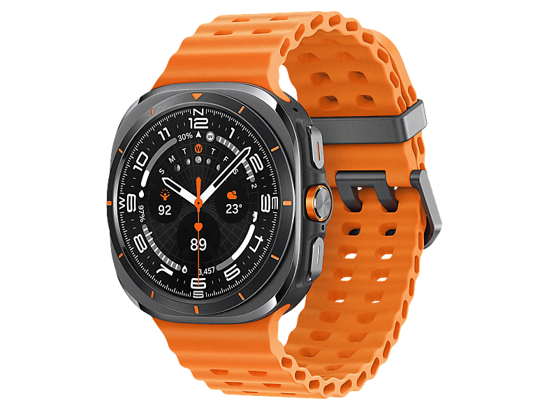 Smartwatch - Samsung Watch Ultra LTE (2025), 47 mm, 4G, 1.47", Exynos W1000, 64 GB, 2 GB RAM, 590 mAh, Android, Naranja / Gris Titanio