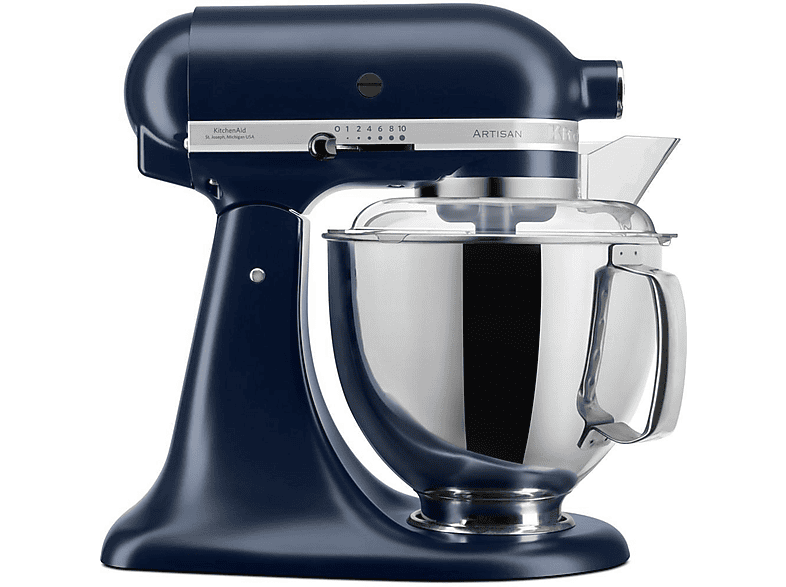 Robot de cocina - KITCHENAID 5KSM175PSEIB, 300 W, 4,8 l, Azul
