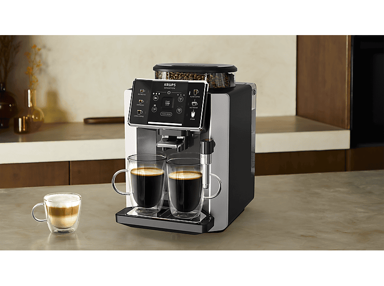 Cafetera superautomática - Krups Sensation C90 EA910E10, 1450 W, 15 bar, 1.7 L, 6 programas, 2 tazas, Barista Inside Technology, Autolimpieza, Plata — foto 10