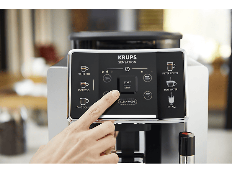 Cafetera superautomática - Krups Sensation C90 EA910E10, 1450 W, 15 bar, 1.7 L, 6 programas, 2 tazas, Barista Inside Technology, Autolimpieza, Plata — foto 11