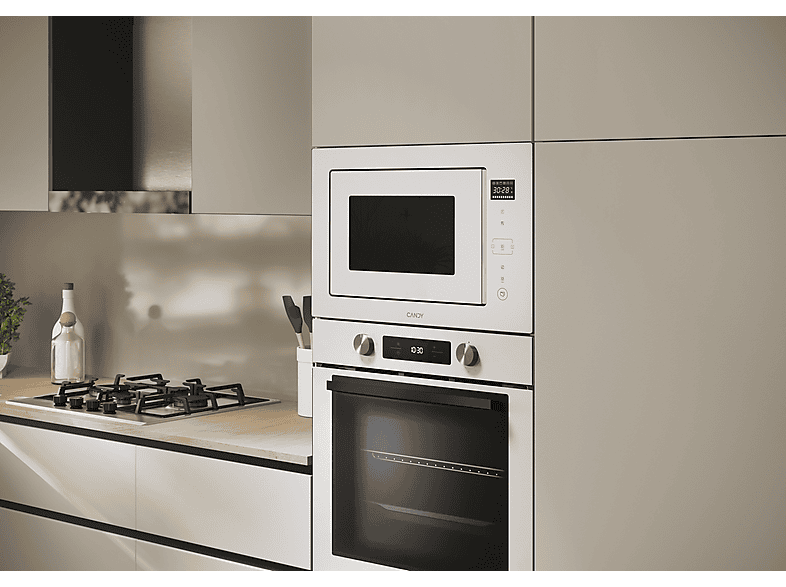 Microondas con grill integrable - Candy CA38MWN7NW, Grill de 1100 W, 8 niveles, 28 l, Blanco — foto 4