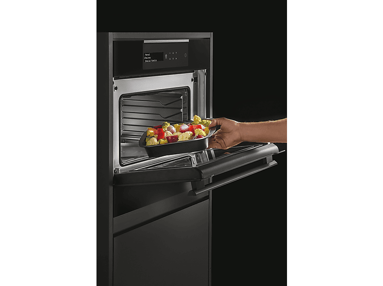 Microondas integrable - HAIER I-Message Compact Series 4 HWO45NB4B0B1, 5 potencia, 34 l, Negro — foto 4