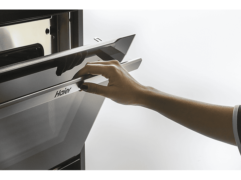 Microondas integrable - HAIER I-Message Compact Series 4 HWO45NB4B0B1, 5 potencia, 34 l, Negro — foto 5