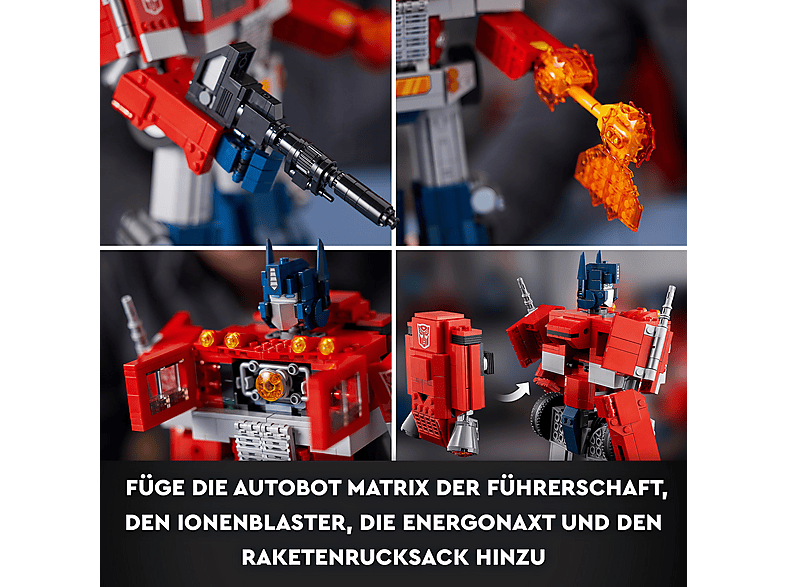 Juego de construcción - LEGO Icons 10302 Optimus Prime Transformers, edad recomendada: 18 año(s), 1508 piezas — foto 4
