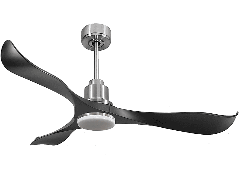 Ventilador de techo - PURLINE UtilaD132C04LED64530, 18 W, 6 velocidades, Plata — foto 1