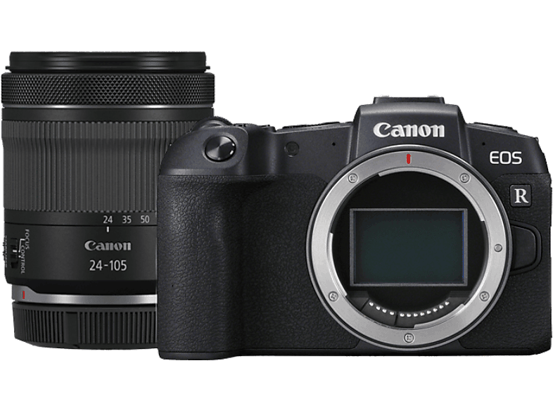 Cámara EVIL - Canon EOS RP + RF 24-105mm F/4.0-7.1 IS STM, 26.2 megapixel, Video 4K, WiFi, Negro